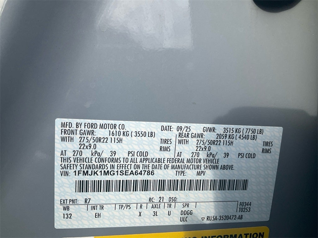 2025 Ford Expedition Max Platinum S.O.R.S PLatinum Pkg.