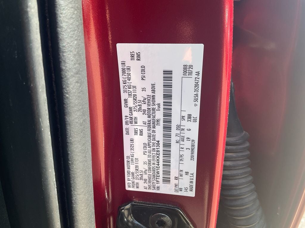 2019 Ford F-150 Lariat