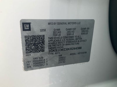 2019 GMC Yukon SLT Standard Edition