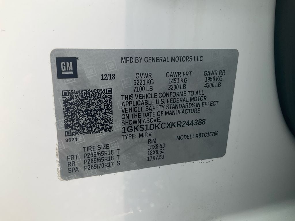 2019 GMC Yukon SLT Standard Edition