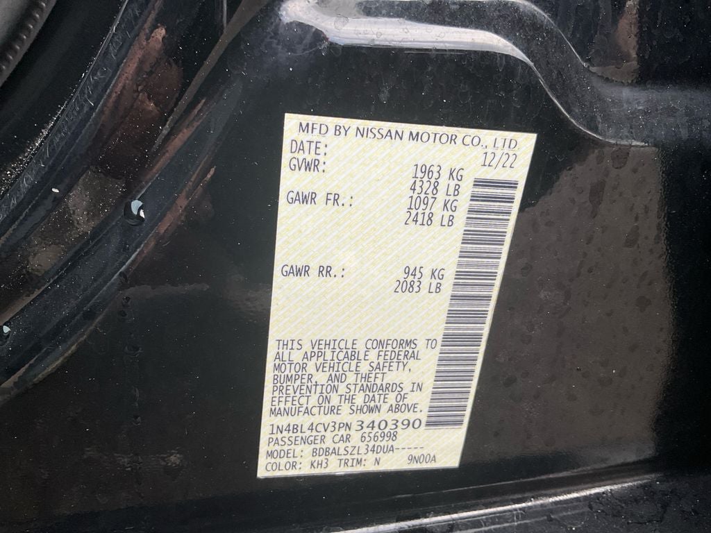 2023 Nissan Altima 2.5 SR