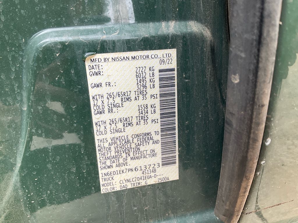 2023 Nissan Frontier SV