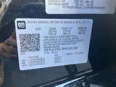 2023 GMC Sierra 1500 AT4X