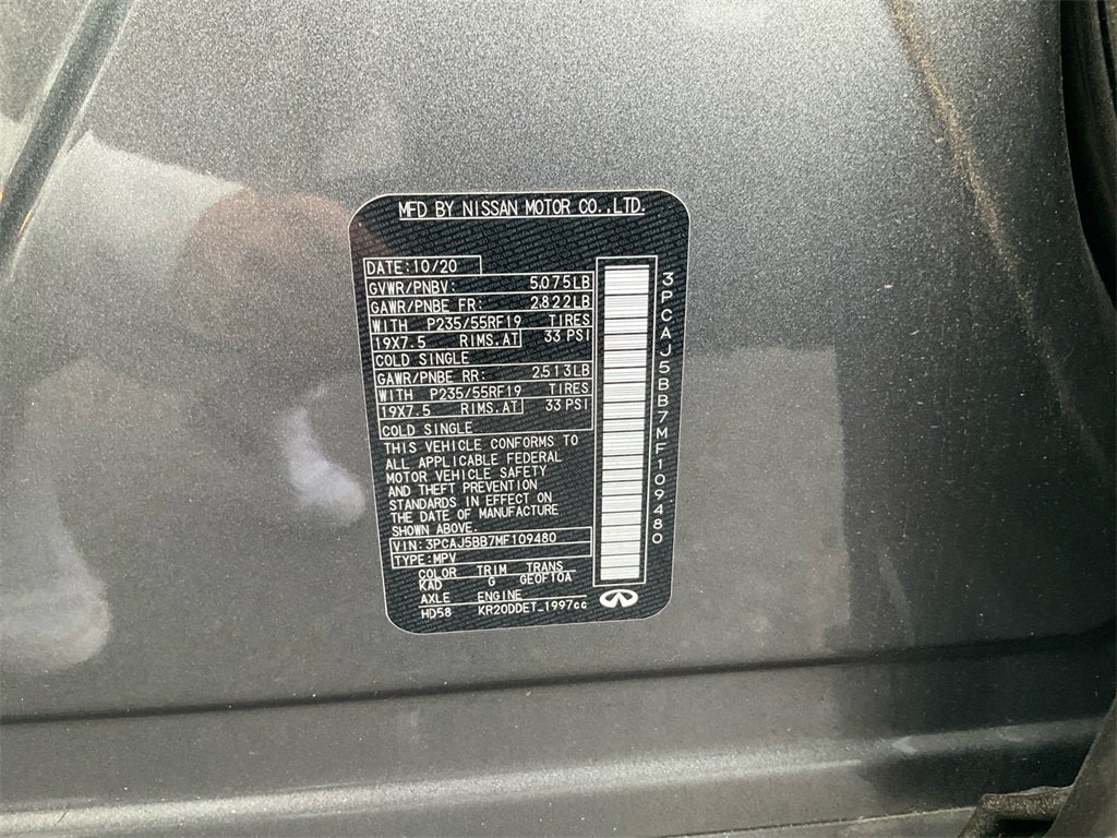 2021 INFINITI QX50 LUXE