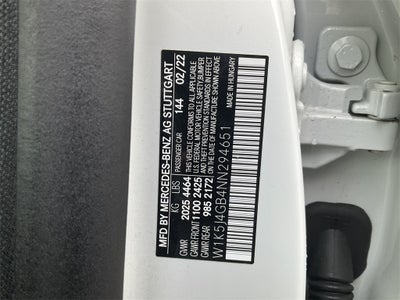 2022 Mercedes-Benz CLA CLA 250