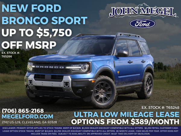 New Bronco Sport Up to $5,750 OFF MSRP