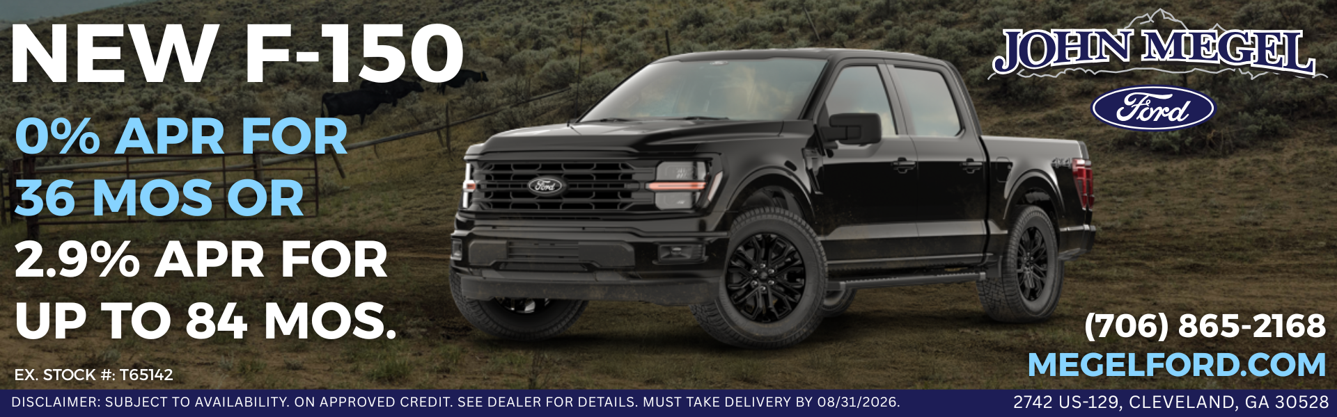 New Ford F-150 Offers from John Megel Ford
