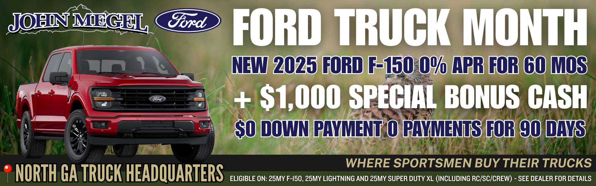 New 2025 Ford F-150 0% APR for 60 Months