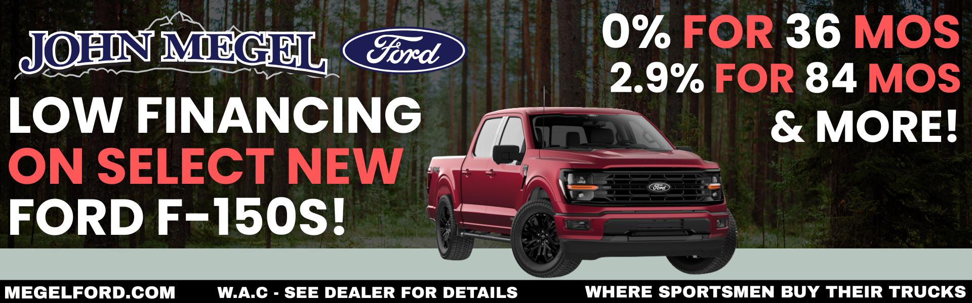 Low Financing On Select New Ford F-150