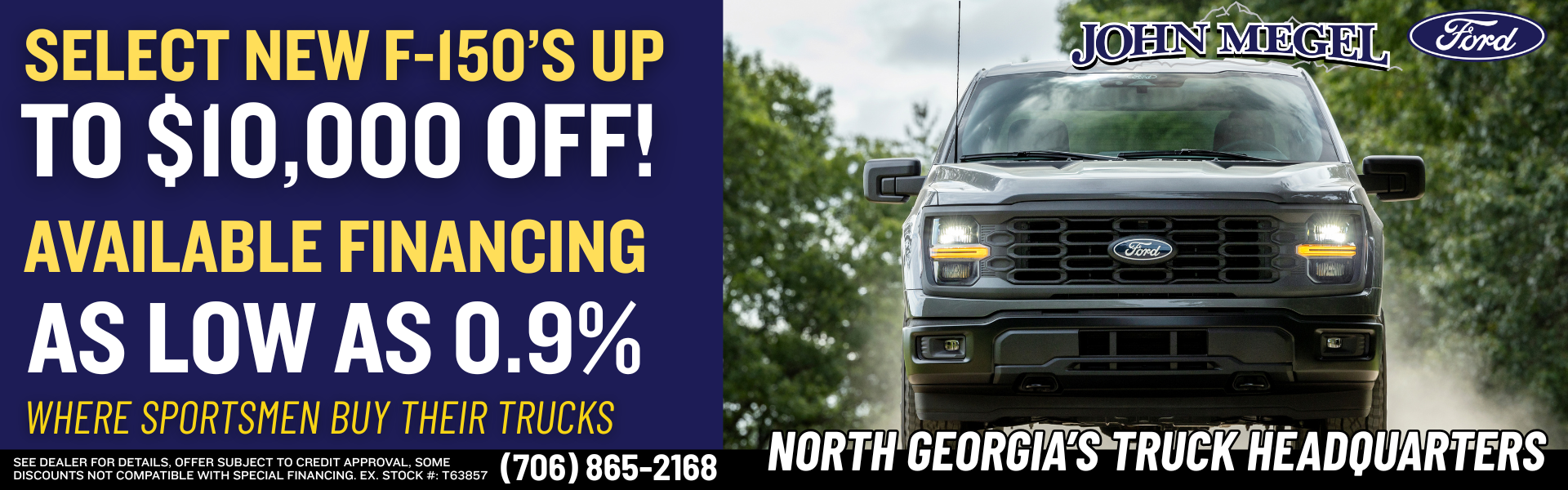 Select Ford F-150 Up to $10,000 OFF
