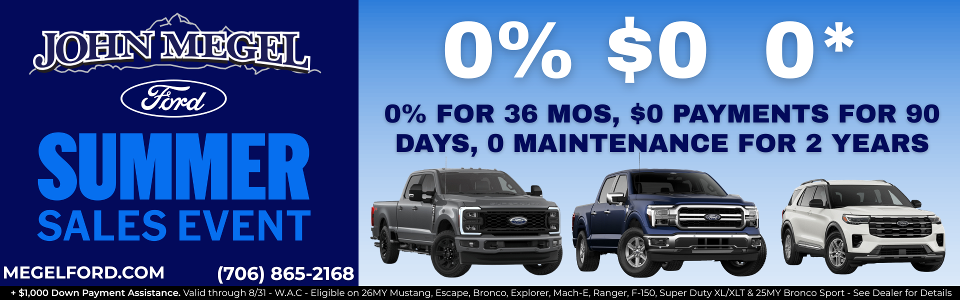 Summer Sales Event at John Megel Ford