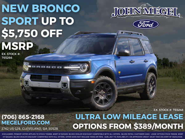 New Bronco Sport Up to $5,750 OFF MSRP