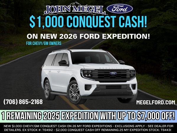 Conquest Cash on New Ford Expedition